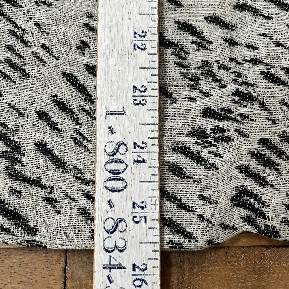 Busatti Linen Blend Square Pillow Covers (2) 25 x 25 in Gray & Black Swirl Italy